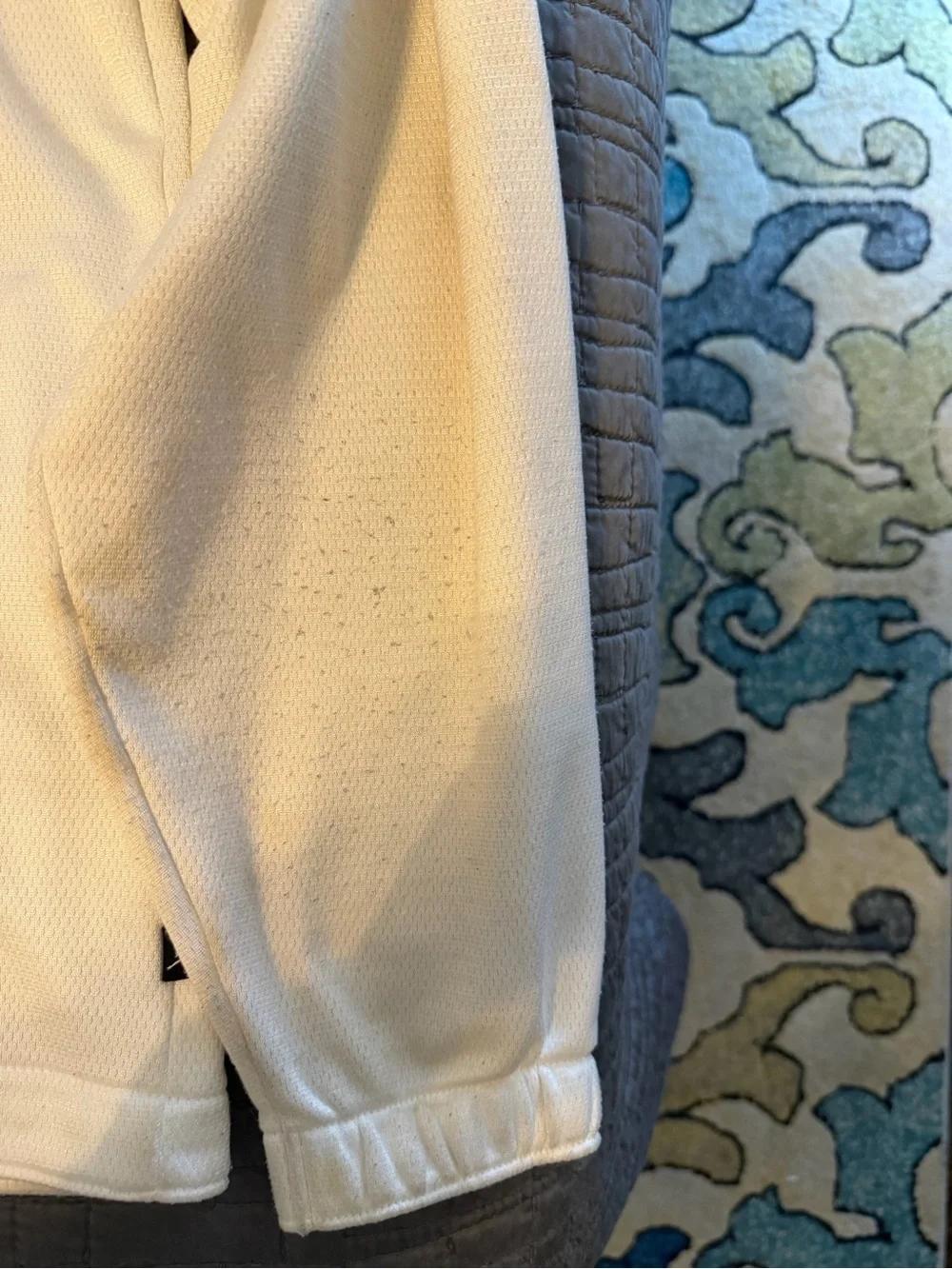Jordan Grey and White Full-Zip Track Jacket